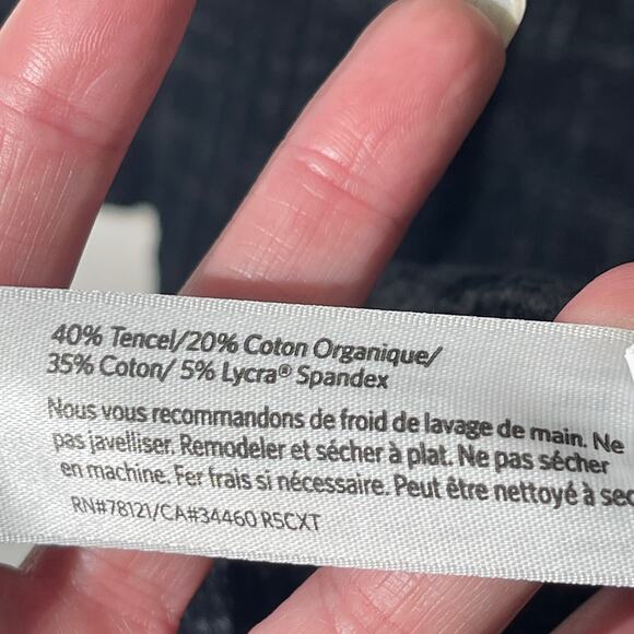 Eileen Fisher Round Neck Jacket in Gray Crosshatch Textured Cardigan XS - Picture 5 of 8